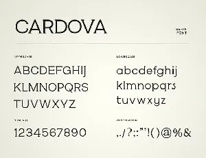 Cardova Modern Serif Font