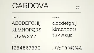 Cardova Modern Serif Font