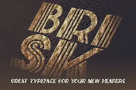 Brisk - ArtDeco Display Font