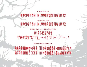 Horrorface - A Handmade Horror Font