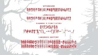 Horrorface - A Handmade Horror Font