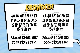 Browood Layered Comic Font