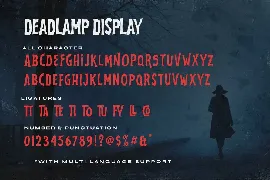 Deadlamp font