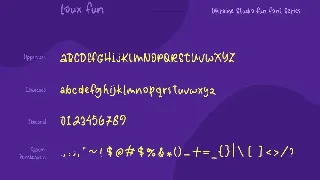 Loux Fun - Creative Fun Children Display Font