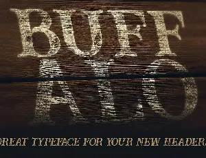 Buffalo Typeface font