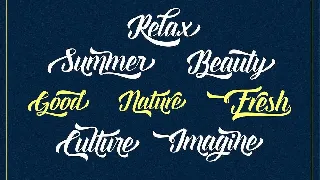 Everglow Script font