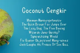 CoconutCengkir font