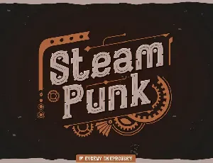 Steampunk font