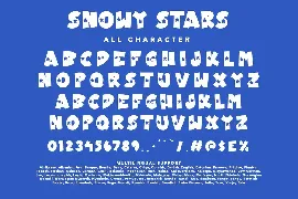 Snowy Stars font