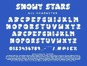 Snowy Stars font