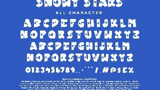 Snowy Stars font