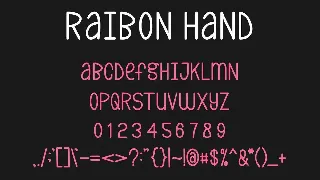 RaibonHand font