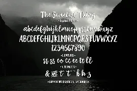 The Sweetest Thing font