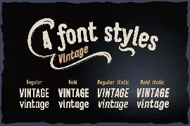 Vitage font