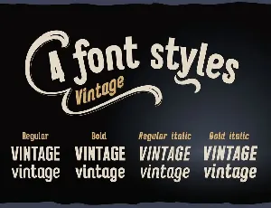 Vitage font