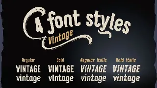 Vitage font