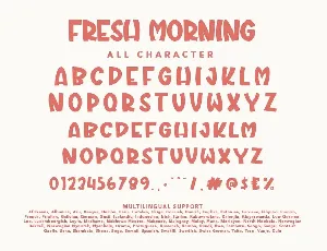 Fresh Morning font