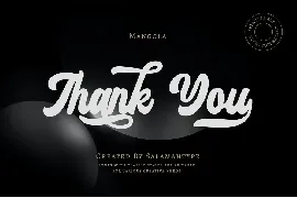 Mangola Bold Script font