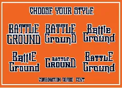 Battleground - Display Sport Font