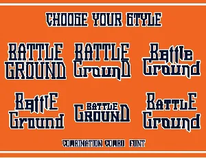 Battleground - Display Sport Font