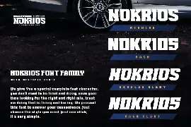 NOKRIOS | Speed Racing Font