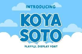 Koya Soto Playful Display Font