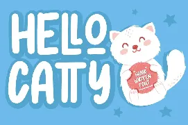 Hello Catty - Display Font