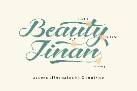 Beauty Jinan - A Script Font