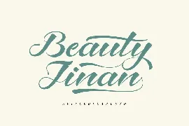 Beauty Jinan - A Script Font