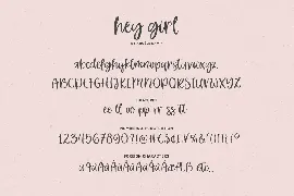 Hey Girl, fun smooth brush font