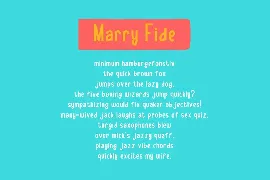 MarryFide font