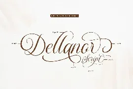 Dellanor Script - A Wedding Font