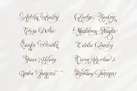 Dellanor Script - A Wedding Font