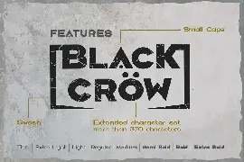 Black crow font