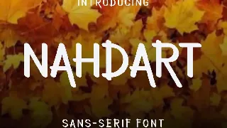 Nahdart font