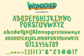 Wonderkid - Cute Display Font