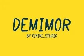 Demimor font