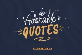 Adorable Quotes Font Duo