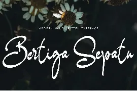 Bertiga Sepatu font