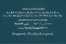 Xmas Lights Font Trio