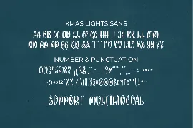 Xmas Lights Font Trio