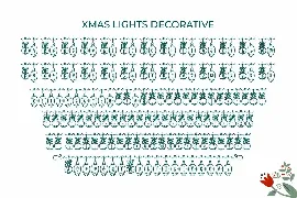 Xmas Lights Font Trio