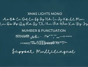 Xmas Lights Font Trio