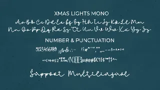 Xmas Lights Font Trio