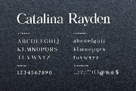 Catalina Rayden Serif Display Font