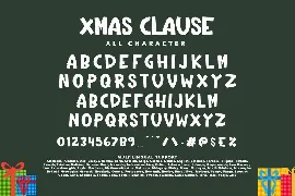 Xmas Clause font