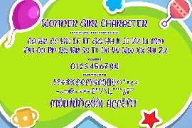 Wonder Girl -  Cute Font