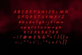 Blodys - Blood Display Font