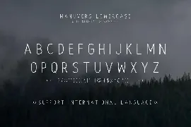 Manuvers - Handmade Sans Font