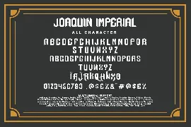 Joaquin Imperial font